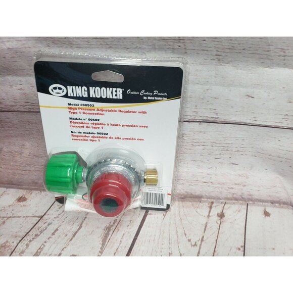 King Kooker Model #00502 High Pressure Adjustable Regulator Type 1 Connection - Picture 2 of 11